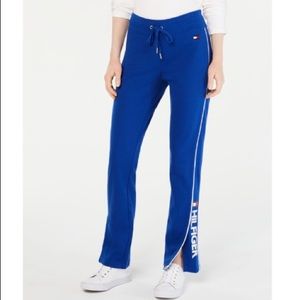 TOMMY HILFIGER Blue Straight Leg Sweatpants